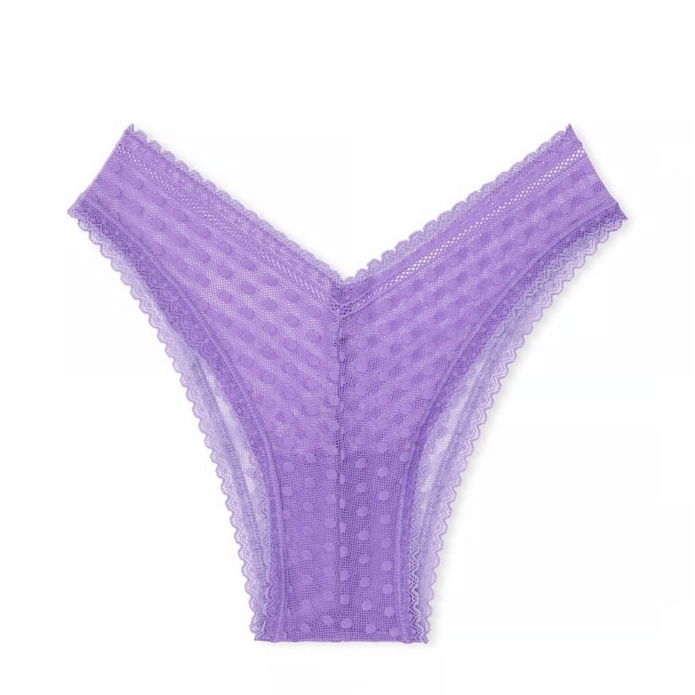 PINK Lace V-Front Brazilian Panty Women Size XS